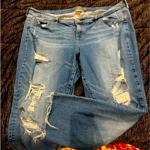 Torrid vintage stretch crop boyfriend size 22 boyfriend jeans